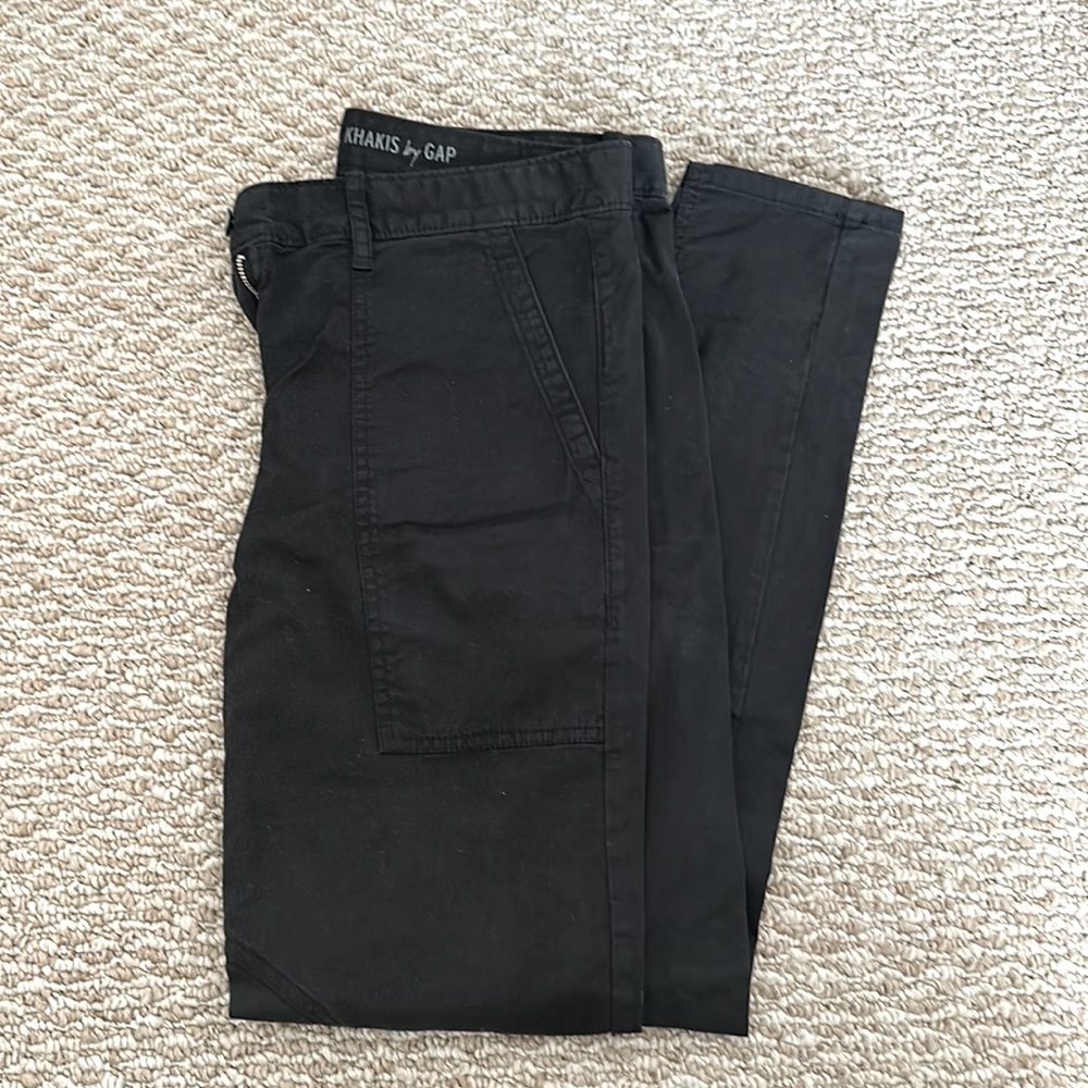Gap skinny black khakis